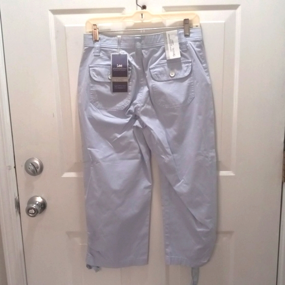 NWT Lee Platiumlabel Breeze Blue Seville Capris Size 8 - Picture 4 of 7